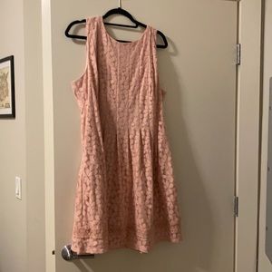 Beautiful floral pink mid length dress